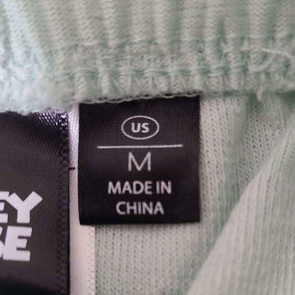 Disney Mickey Mouse Green Textured Women's Skirt Drawstring Waist Pockets Medium - Picture 9 of 11